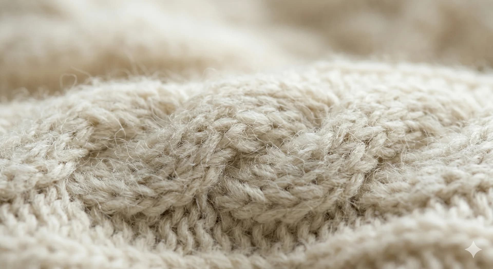 Cable knit texture close-up