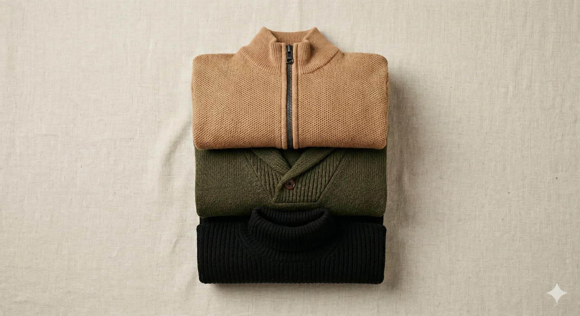 Folded knitwear collection